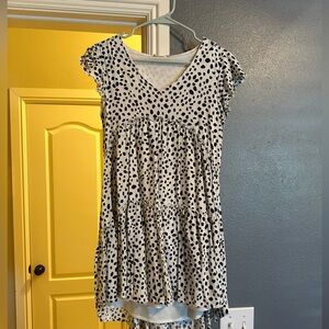 Altar’d State dress, white with black polka dots.